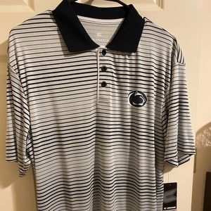 Colosseum Polo Golf Shirt Dri Fit Penn State NWT